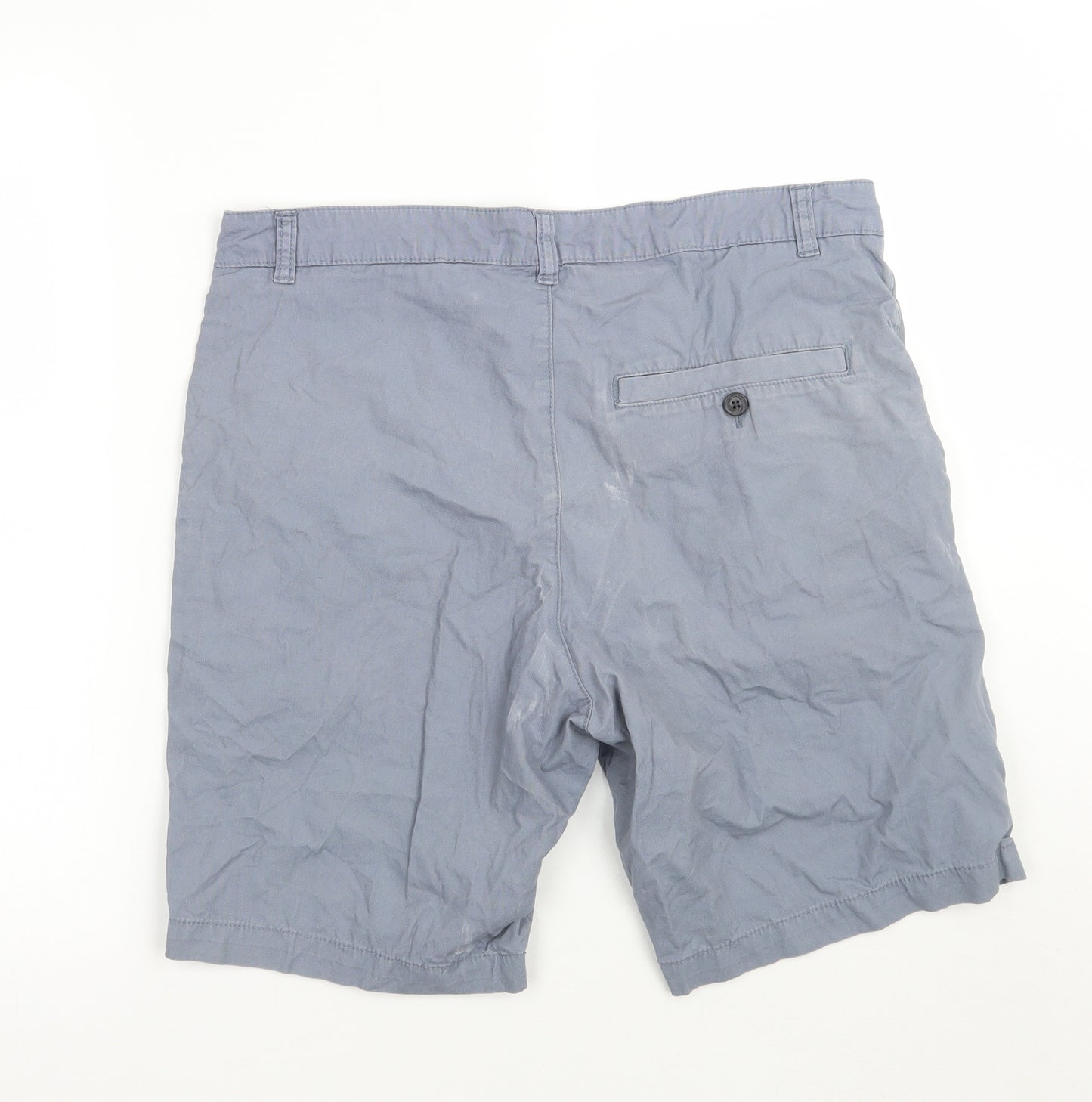 H&M Mens Blue   Chino Shorts Size 32