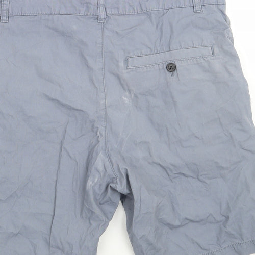H&M Mens Blue   Chino Shorts Size 32