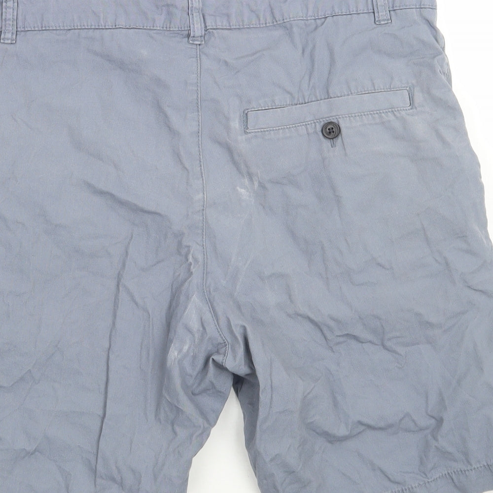 H&M Mens Blue   Chino Shorts Size 32