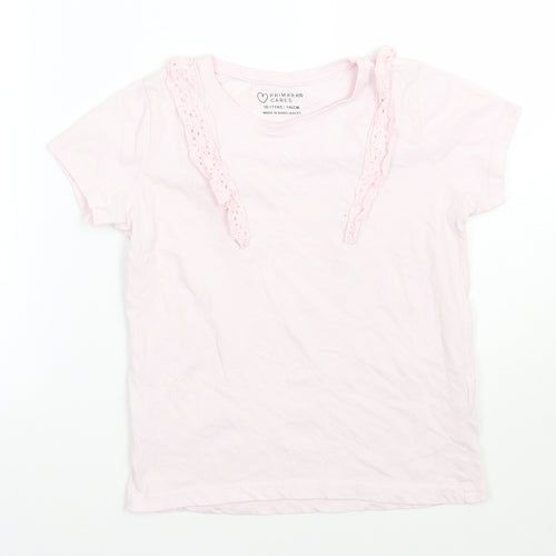 Primark Girls Pink   Basic T-Shirt Size 10-11 Years