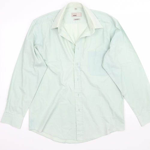 Zantos Mens Green    Button-Up Size 15.5