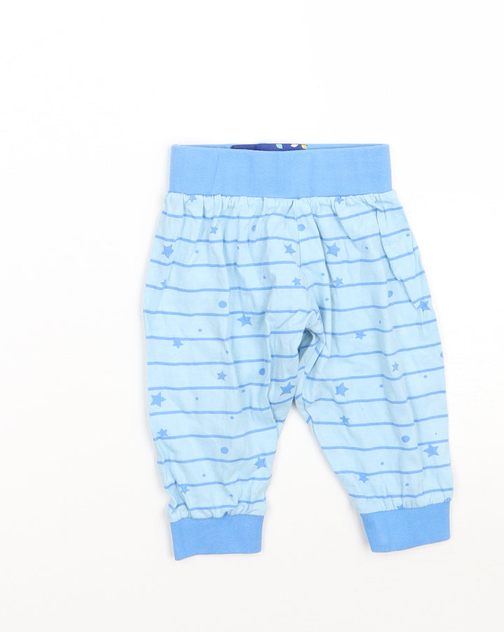 in the night garden Boys Blue Striped  Sweatpants Trousers Size 9-12 Months