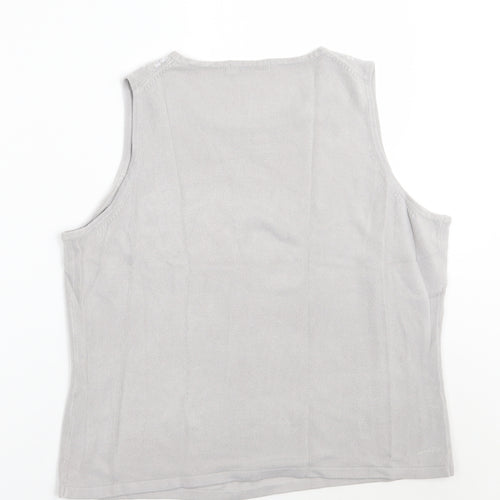 Marks and Spencer Womens Grey   Basic Tank Size 20