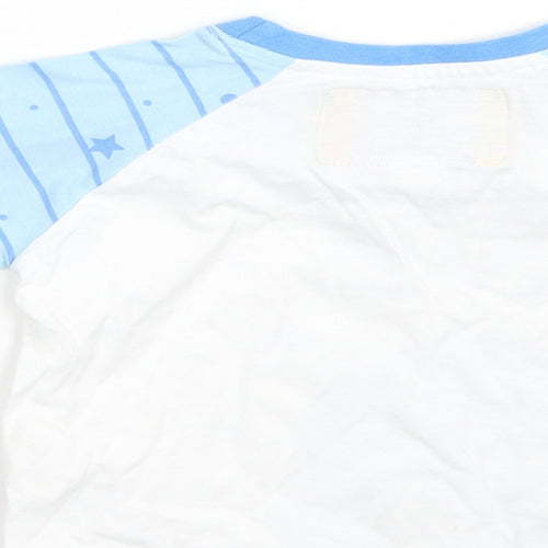 Int he night Baby Blue Striped  Basic T-Shirt Size 9-12 Months