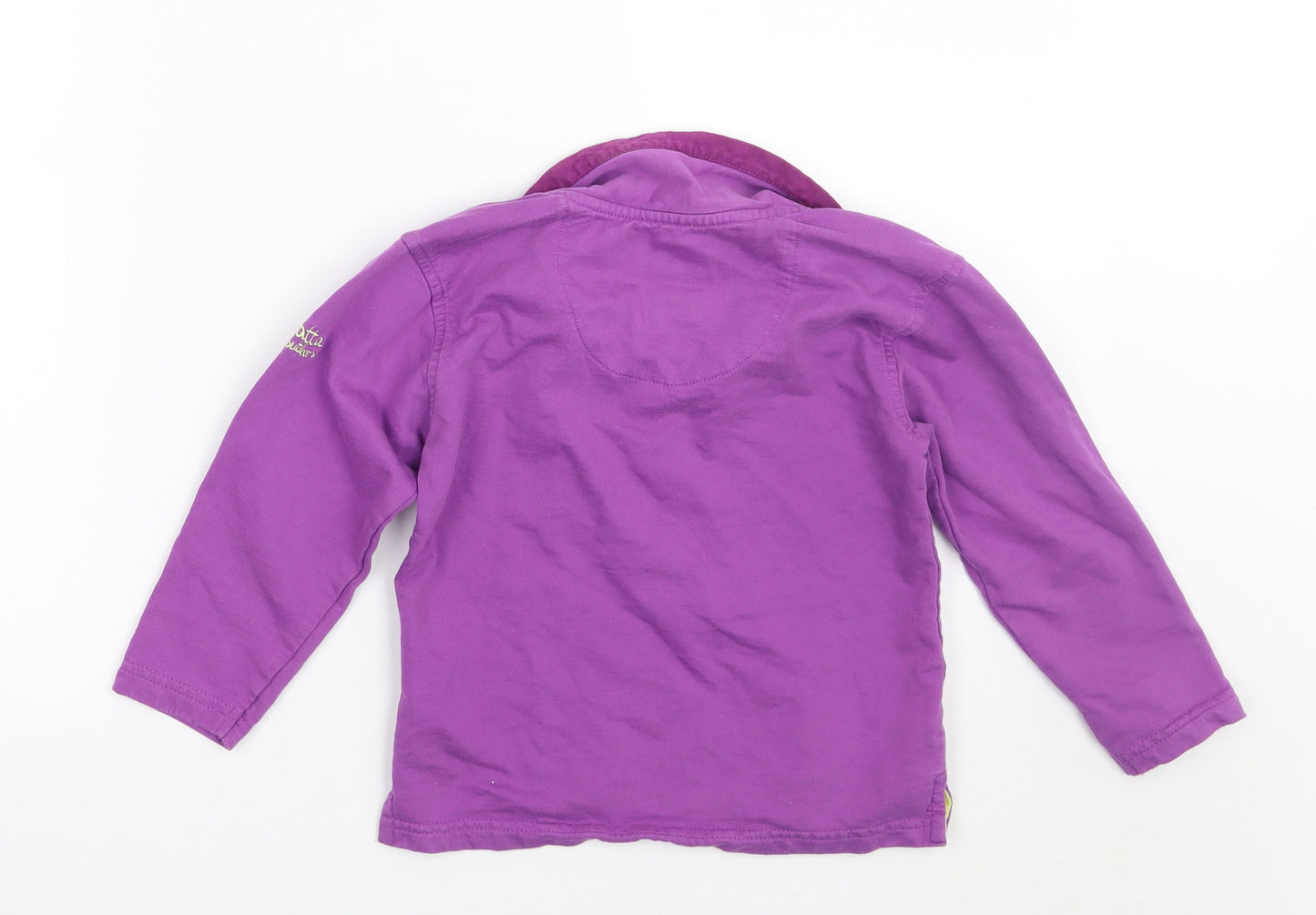 Regatta Girls Purple Floral  Basic Polo Size 3-4 Years