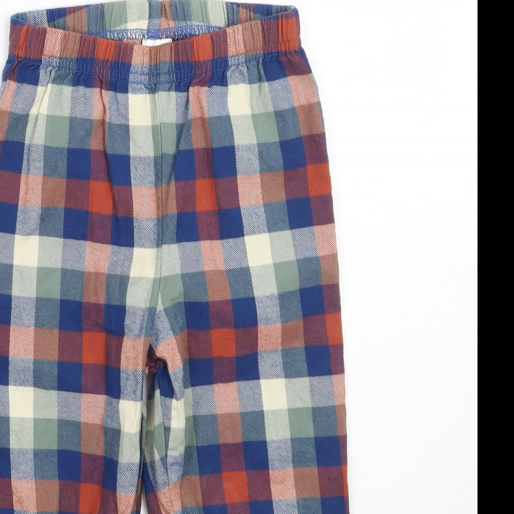 NEXT Boys Blue Check   Pyjama Pants Size 3-4 Years