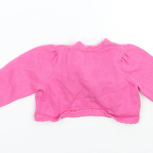 Matalan Girls Pink   Cardigan Jumper Size 3-6 Months