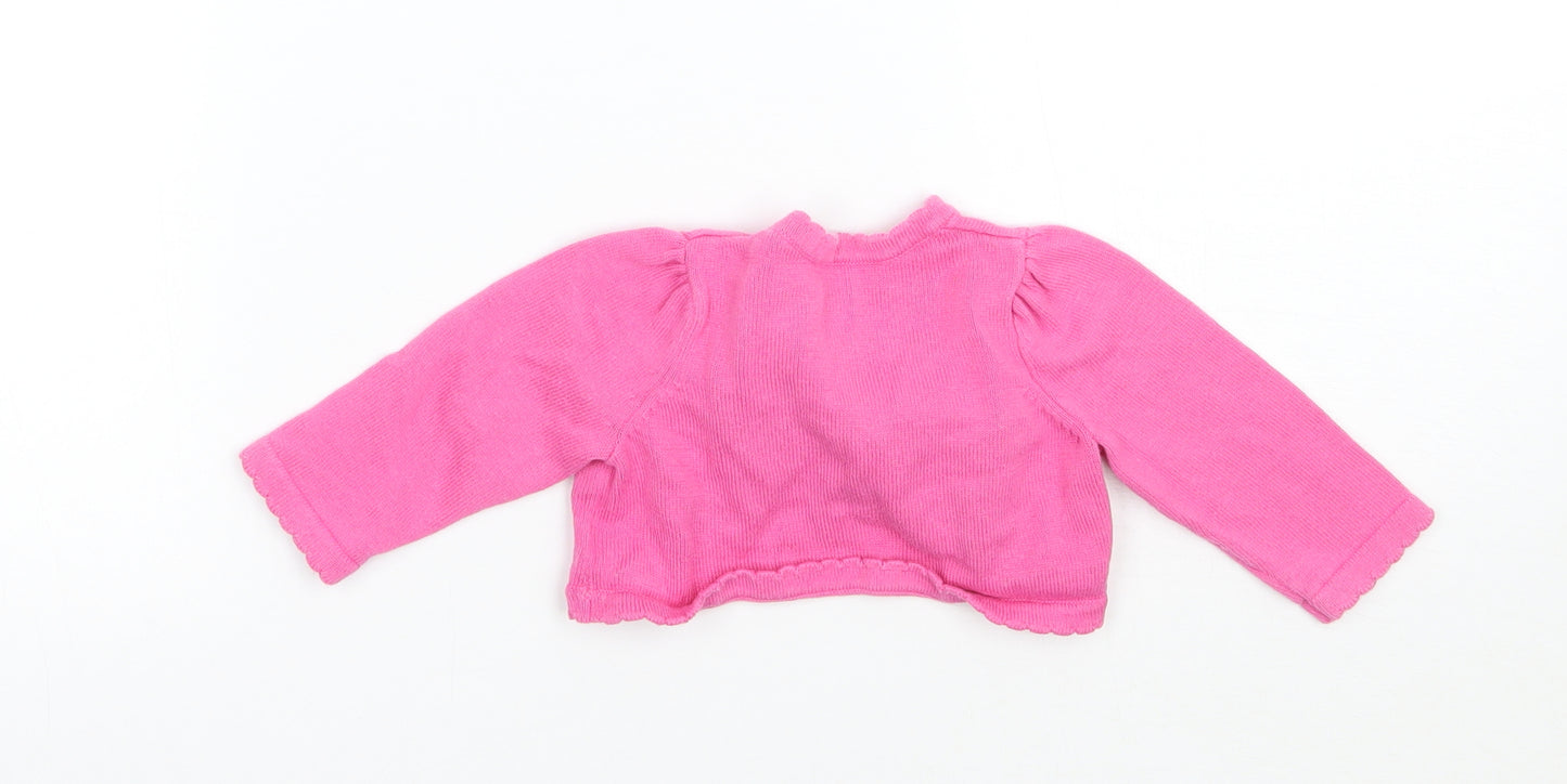 Matalan Girls Pink   Cardigan Jumper Size 3-6 Months