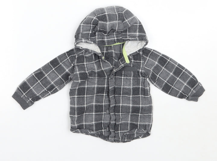 George Baby Grey   Basic Button-Up Size 6-9 Months