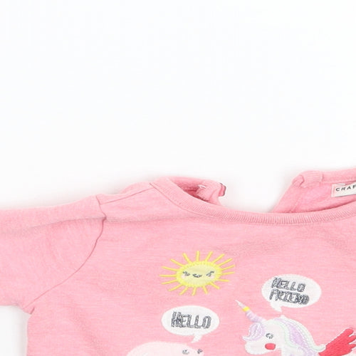 Crafted Girls Pink   Pullover Jumper Size 3-6 Months
