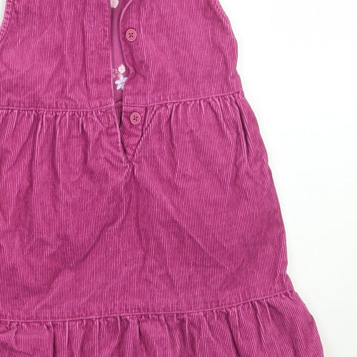 Morris mouse Girls Purple Floral  A-Line  Size 12-18 Months