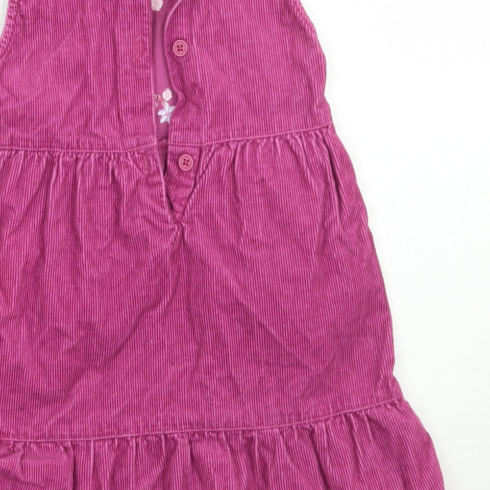 Morris mouse Girls Purple Floral  A-Line  Size 12-18 Months