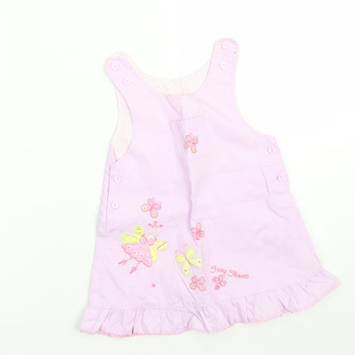 Morris mouse Girls Purple Animal Print  A-Line  Size 6-9 Months