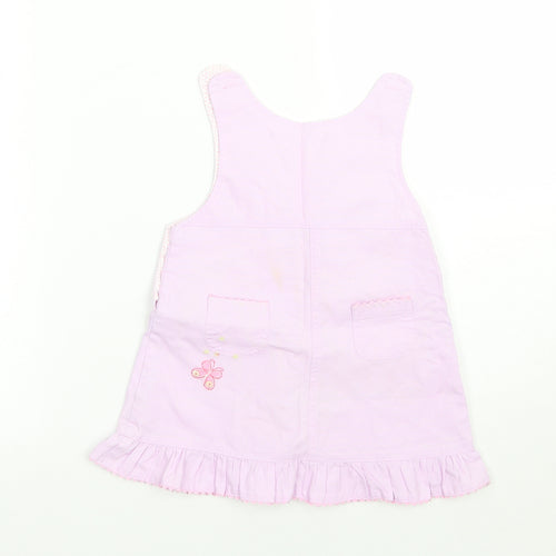 Morris mouse Girls Purple Animal Print  A-Line  Size 6-9 Months