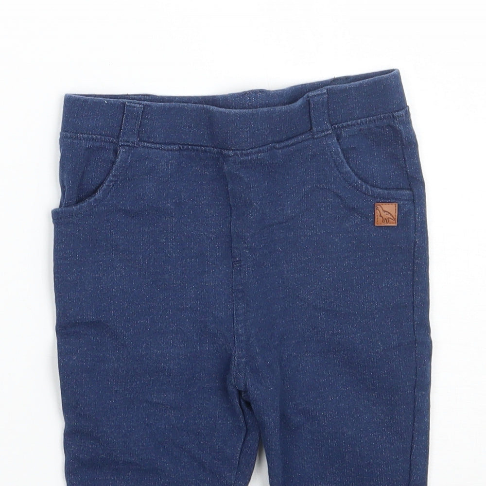 John Lewis Girls Blue   Capri Trousers Size 9-12 Months