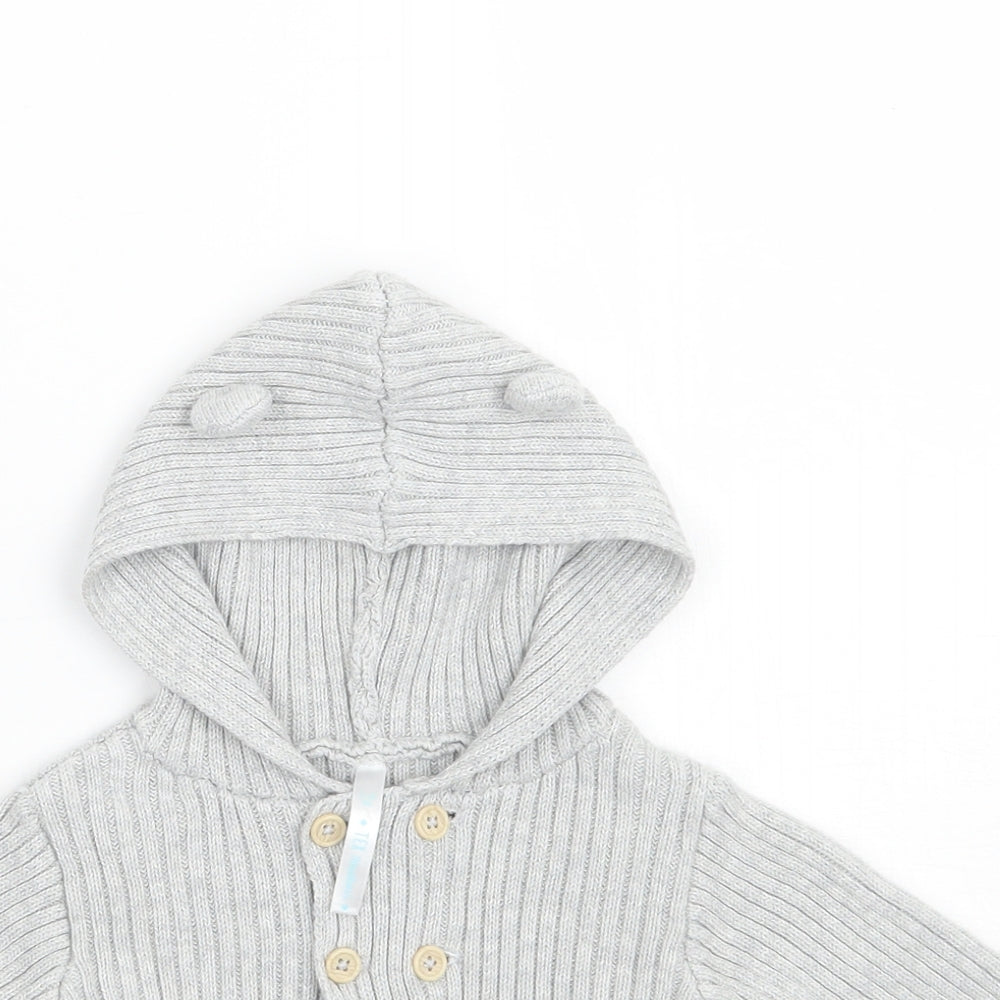 TEX Baby Grey   Cardigan Jumper Size 0-3 Months
