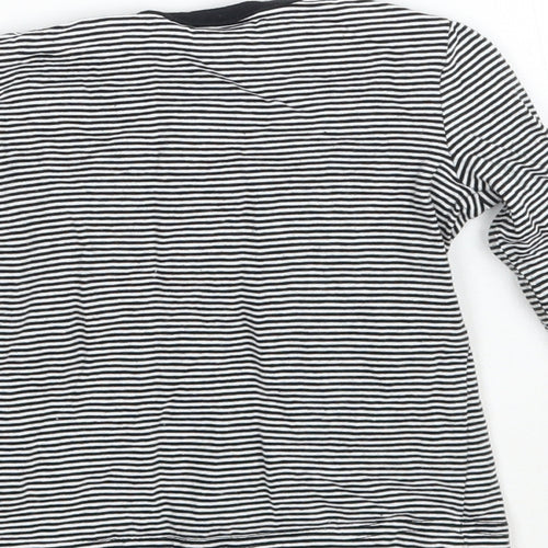 George Boys White Striped  Basic T-Shirt Size 6-9 Months