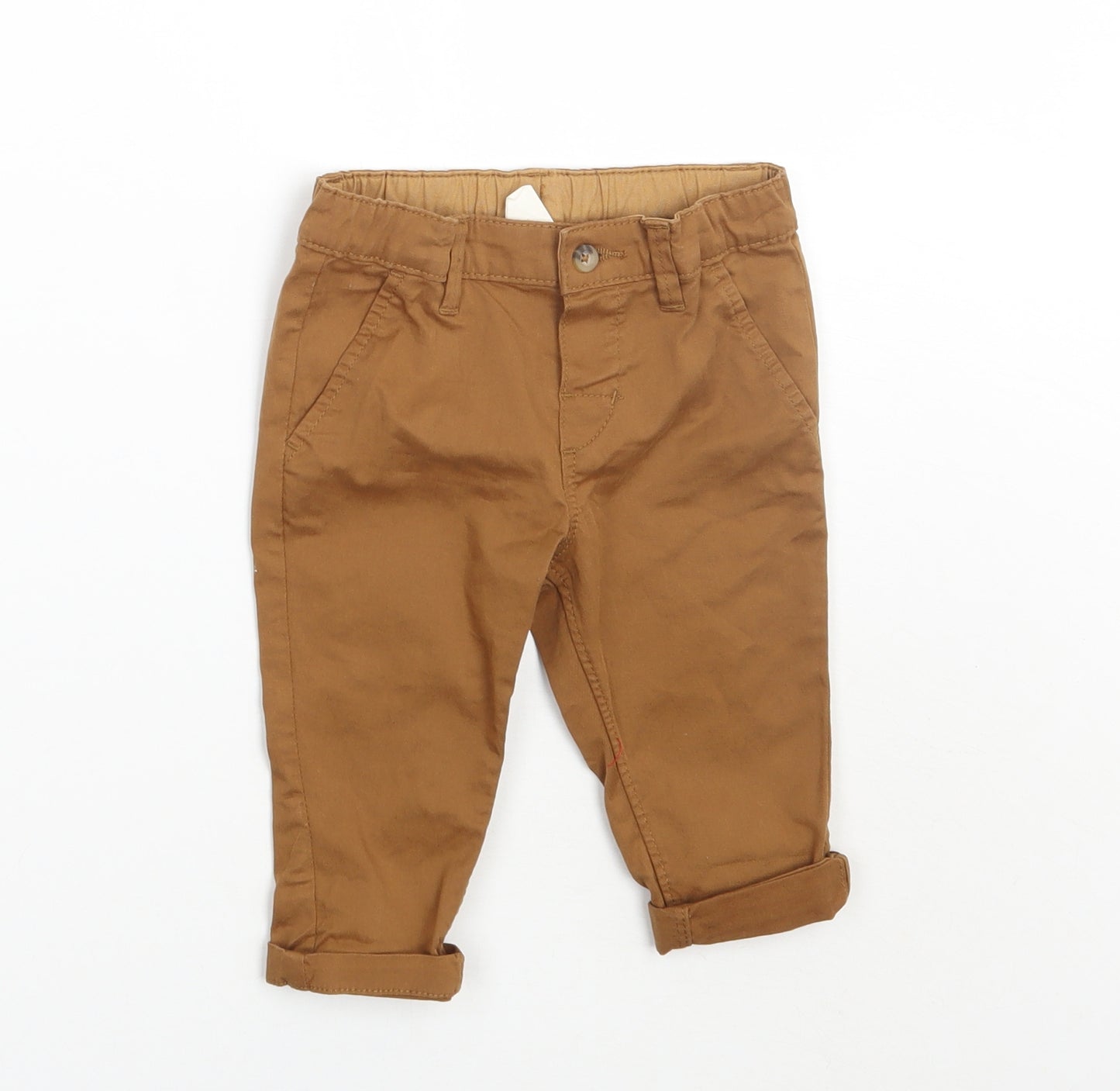 H&M Boys Brown   Capri Trousers Size 6-9 Months