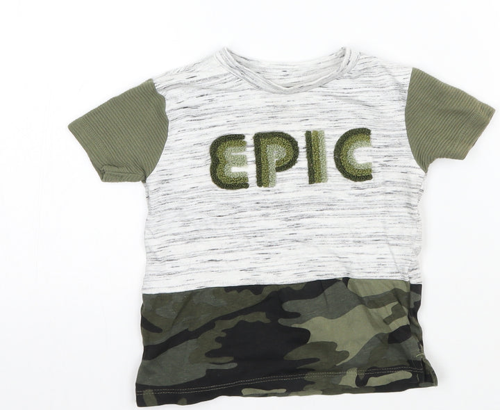 Primark Baby Green Camouflage Basic T-Shirt Size 18-24 Months