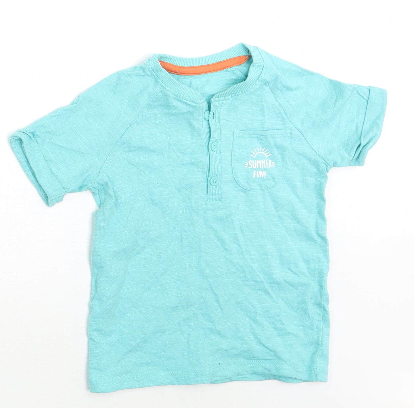 George Boys Blue   Basic T-Shirt Size 18-24 Months