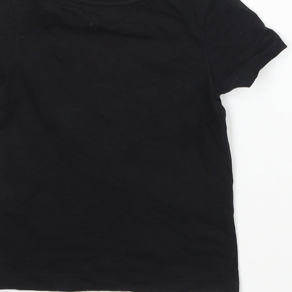 George Baby Black   Basic T-Shirt Size 12-18 Months