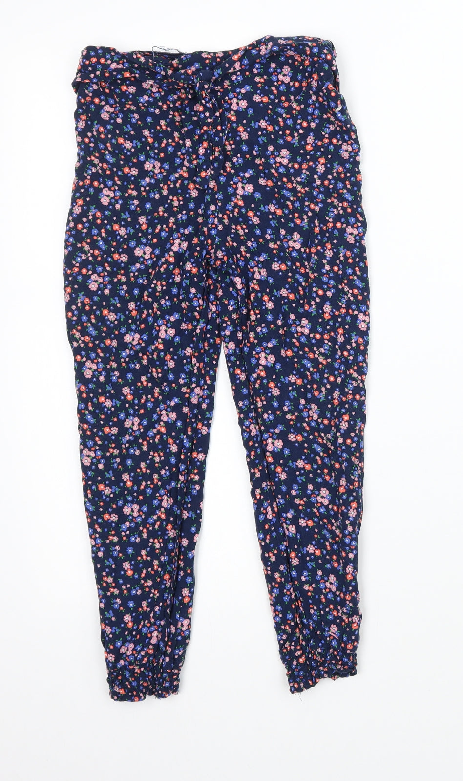 Primark Girls Blue Floral  Bloomer Trousers Size 6-7 Years