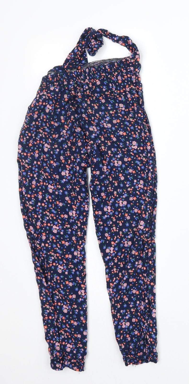 Primark Girls Blue Floral  Bloomer Trousers Size 6-7 Years