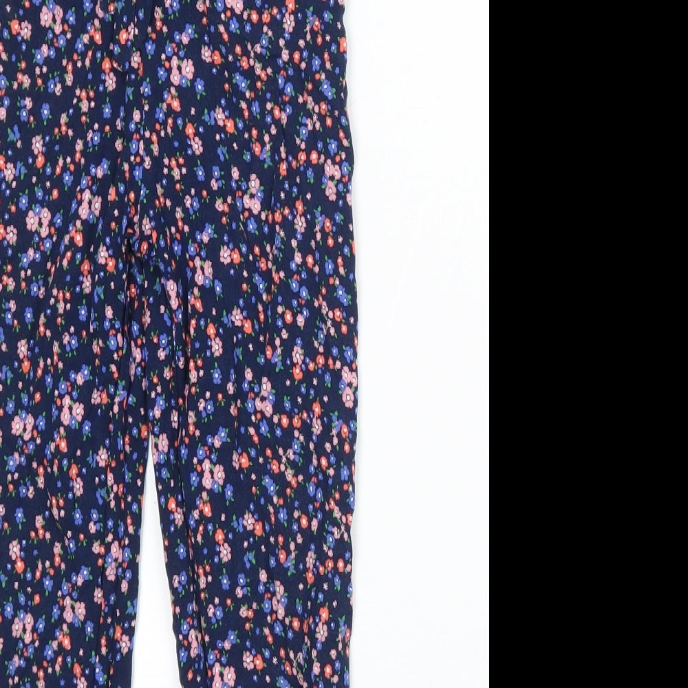 Primark Girls Blue Floral  Bloomer Trousers Size 6-7 Years