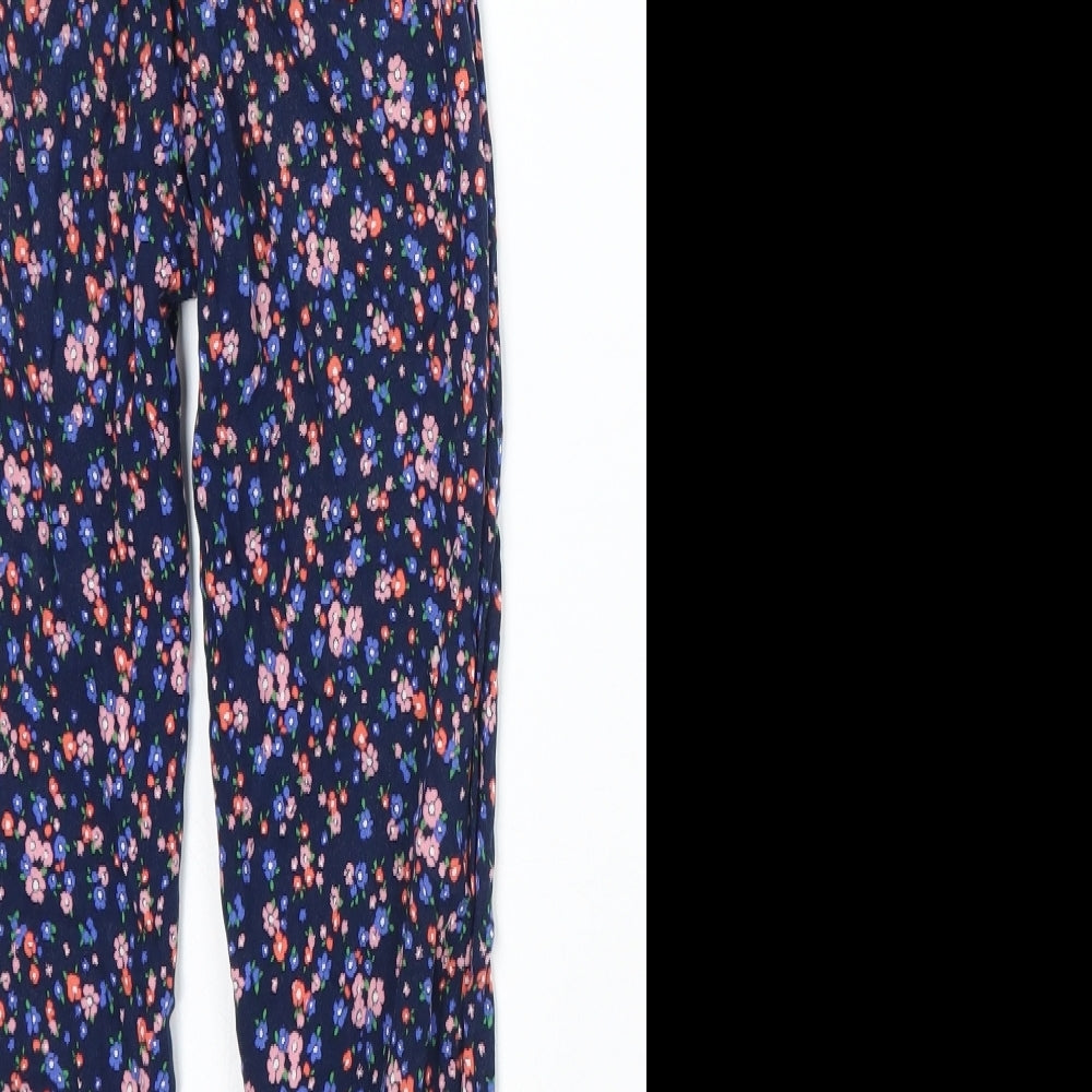 Primark Girls Blue Floral  Bloomer Trousers Size 6-7 Years
