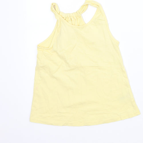 Nutmeg Girls Yellow   Basic Tank Size 6-7 Years