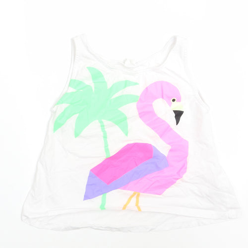 Zara Girls White   Basic Tank Size 12 Years