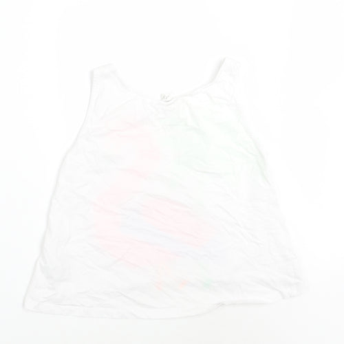 Zara Girls White   Basic Tank Size 12 Years