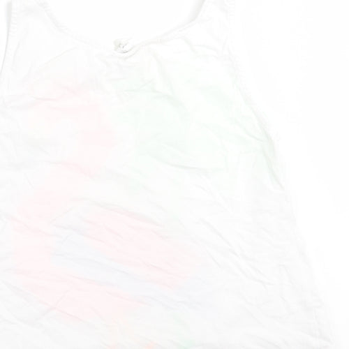 Zara Girls White   Basic Tank Size 12 Years