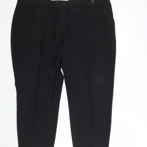 NEXT Womens Black   Trousers  Size 16 L24 in