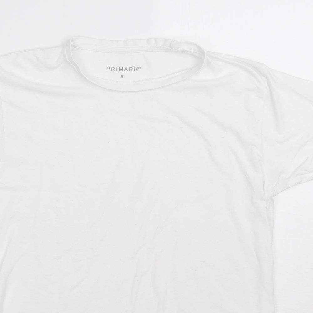 Primark Mens White    T-Shirt Size S