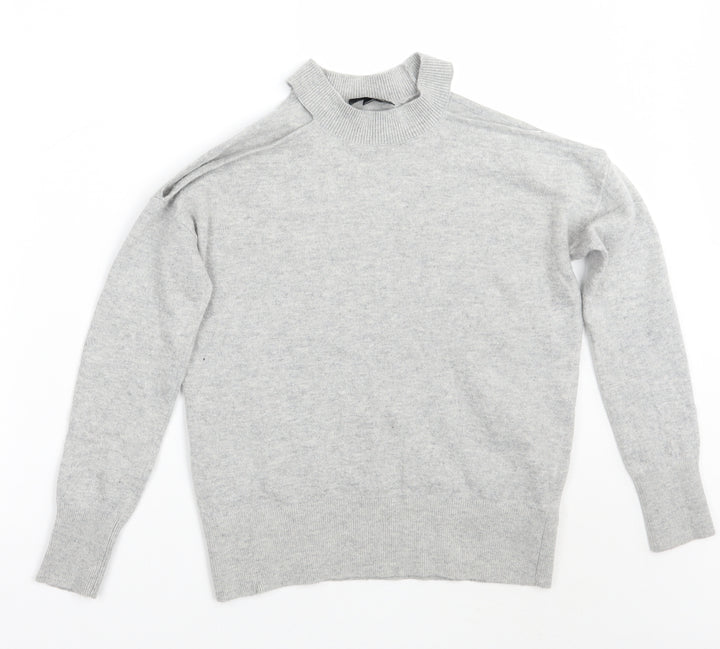 Topshop Womens Grey Pullover Jumper Size 8