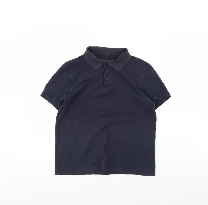 George Boys Blue Basic Polo Size 12 Years