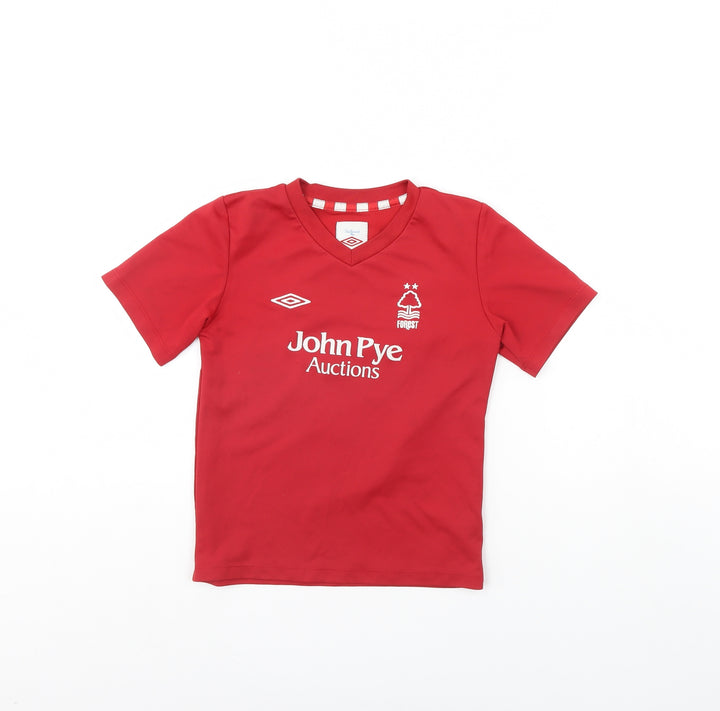 Preworn Boys Red Basic Polo Size 6 Years - patch