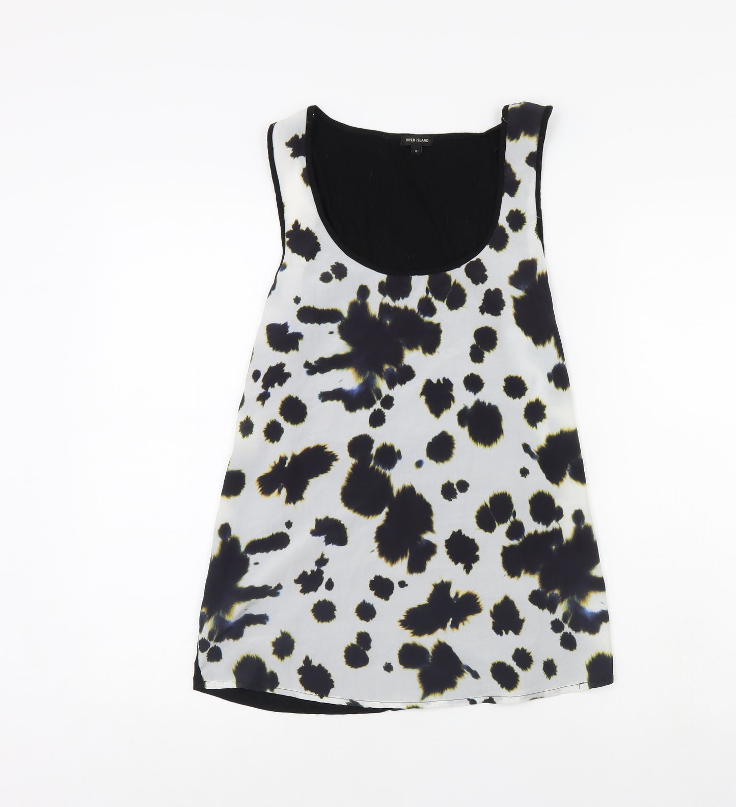 River Island Womens White   Basic Tank Size 8