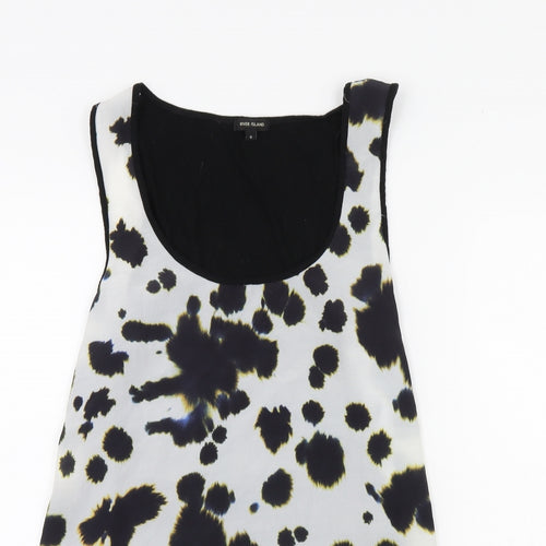 River Island Womens White   Basic Tank Size 8