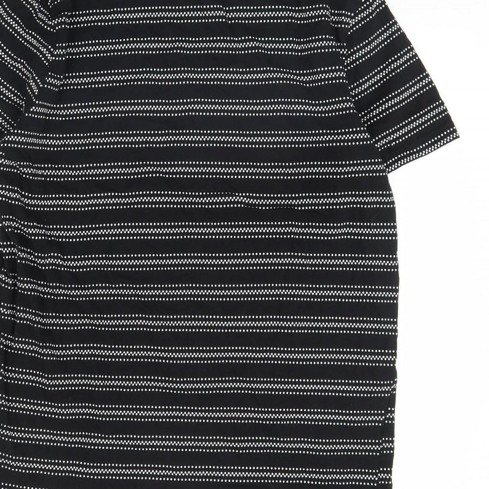 PEP&co Mens Black Polka Dot   T-Shirt Size M