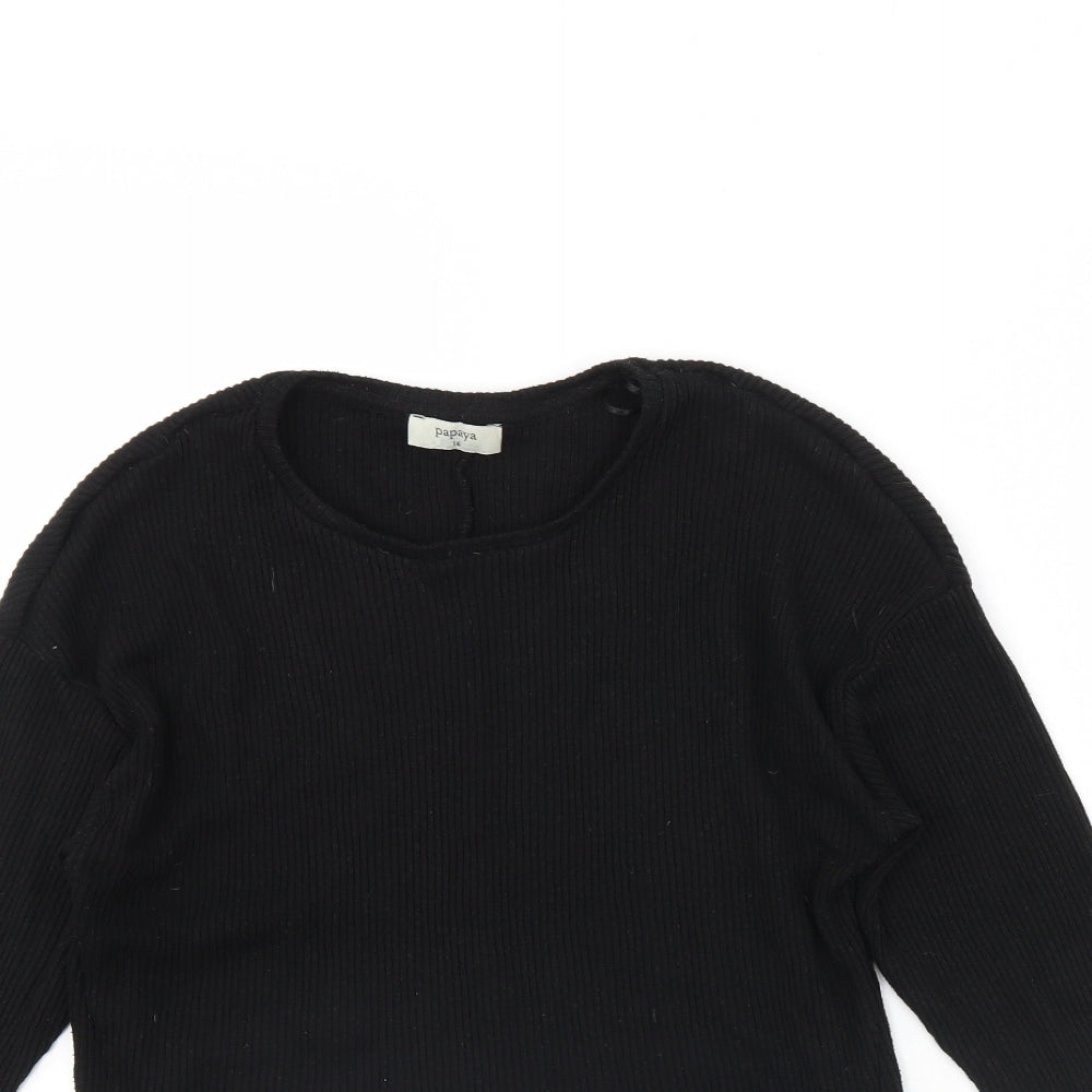 Papaya Womens Black   Basic Blouse Size 16