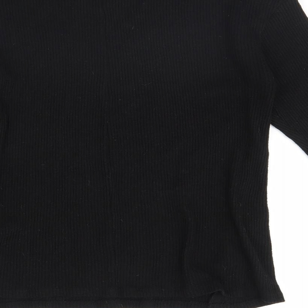 Papaya Womens Black   Basic Blouse Size 16