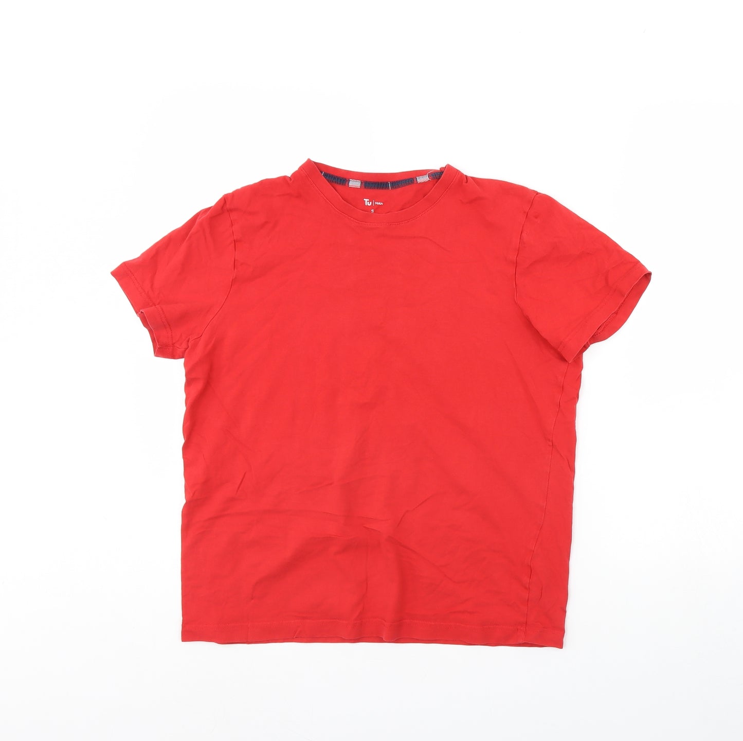 TU Mens Red    T-Shirt Size S