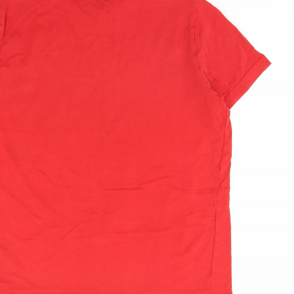TU Mens Red    T-Shirt Size S