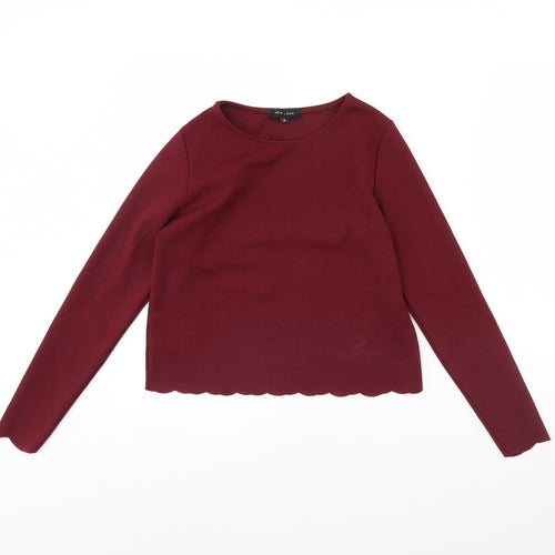 New Look Womens Red   Basic Blouse Size 8