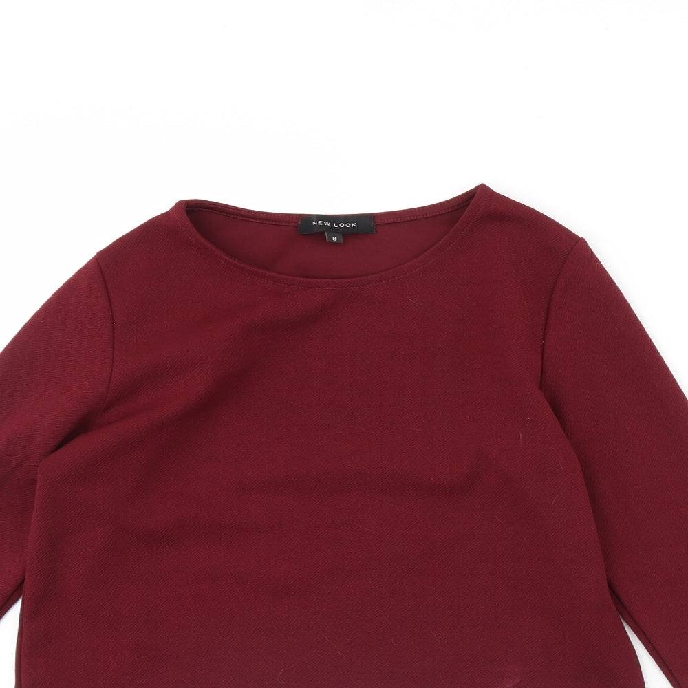 New Look Womens Red   Basic Blouse Size 8
