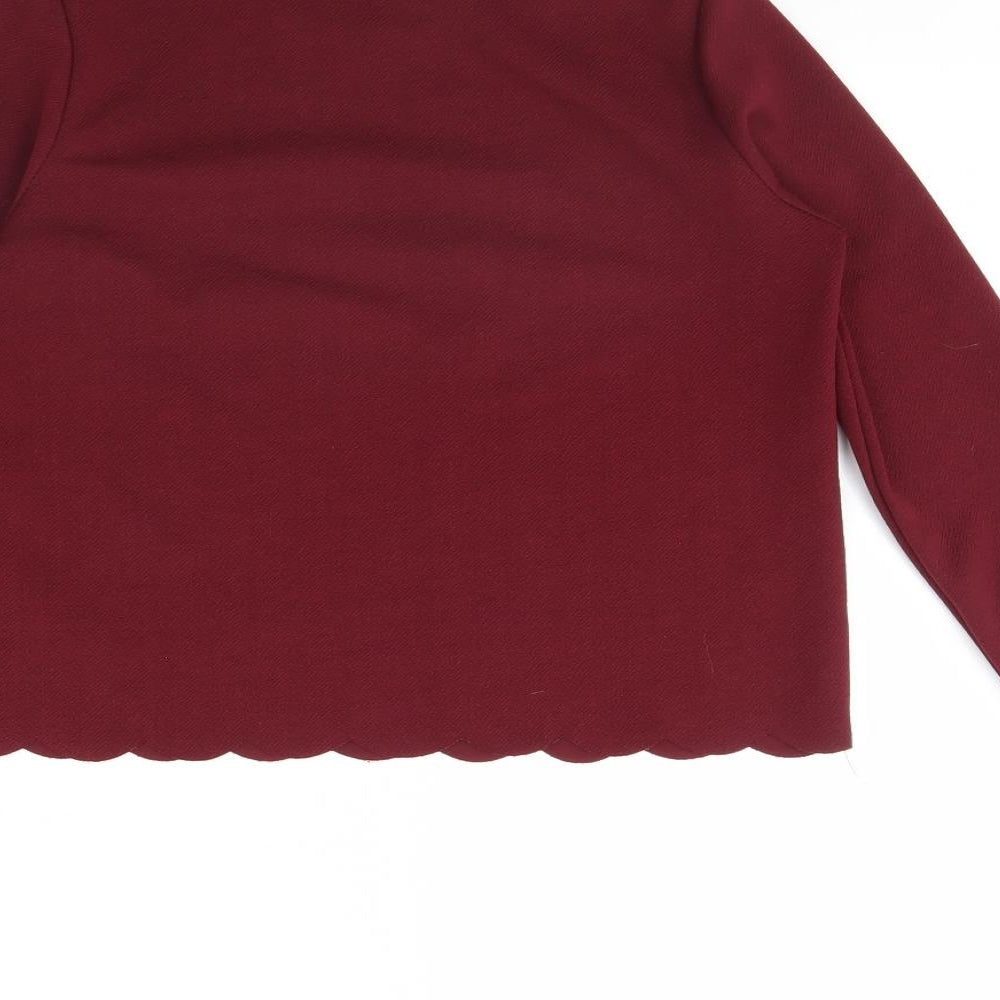 New Look Womens Red   Basic Blouse Size 8