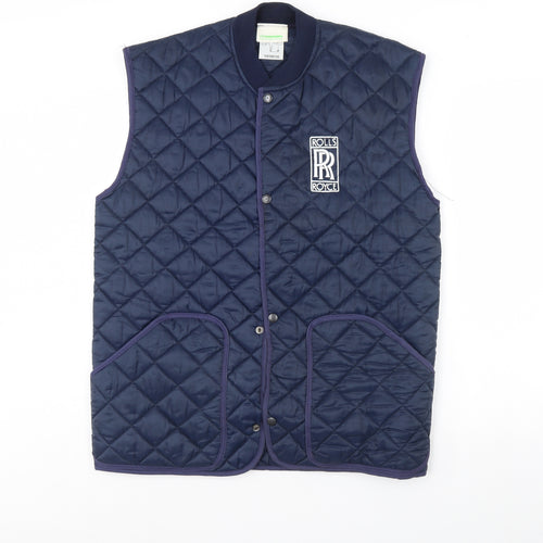 Monsoon Mens Blue   Gilet Coat Size M  - rolls royce