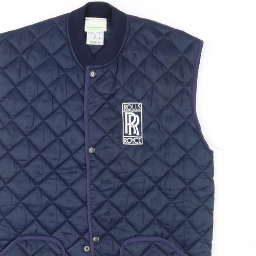 Monsoon Mens Blue   Gilet Coat Size M  - rolls royce